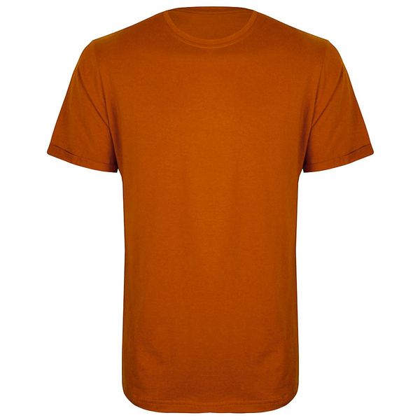 تی شرت آستین کوتاه مردانه دکسونری مدل 271000237 نخ پنبه رنگ آجری