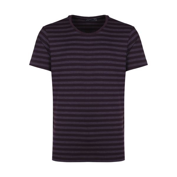 تی شرت آستین کوتاه مردانه زانتوس مدل 141841 رنگ بادمجانی