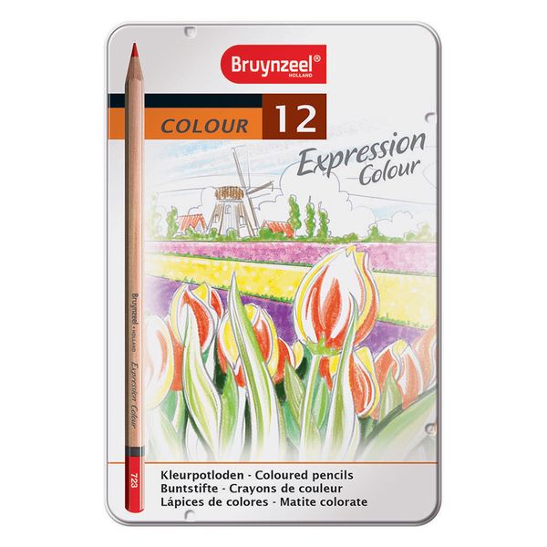 مداد رنگی 12 رنگ برونزیل مدل اکسپرشن کد 100559