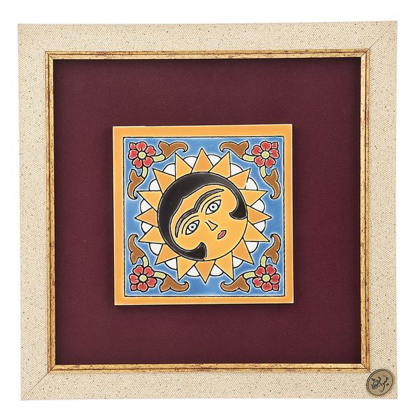 تابلو کاشی هفت رنگ گروه هنری گنجینه میراث طرح خورشید خانوم