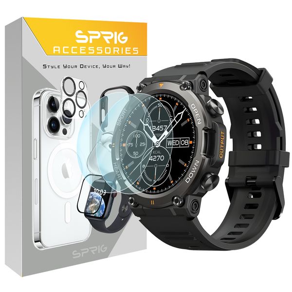 محافظ صفحه نمایش اسپریگ مدل SH-SP مناسب برای ساعت هوشمند هپی تاچ K59 / K59 Pro بسته دو عددی