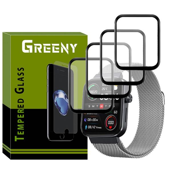 محافظ صفحه نمایش گرینی مدل GR-PM مناسب برای ساعت هوشمند شیائومی Smart Watch T1 بسته چهار عددی