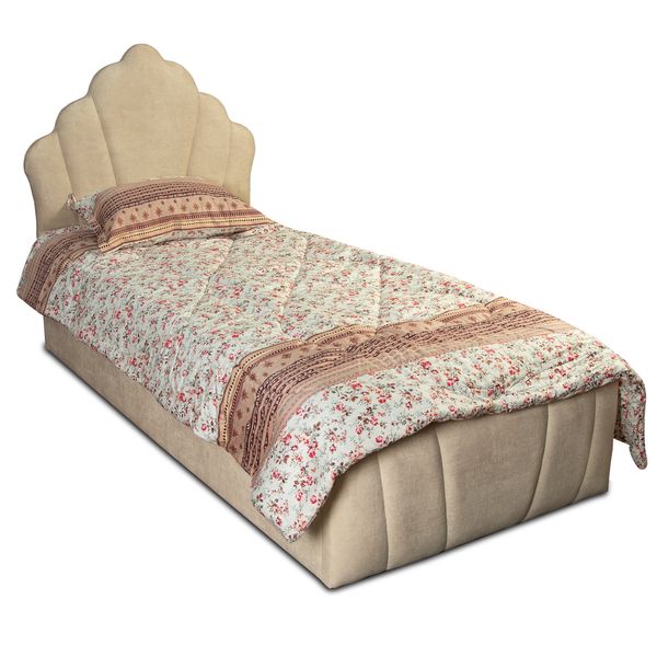  تخت خواب یک نفره مدل صدفی سایز 90×200 سانتی متر