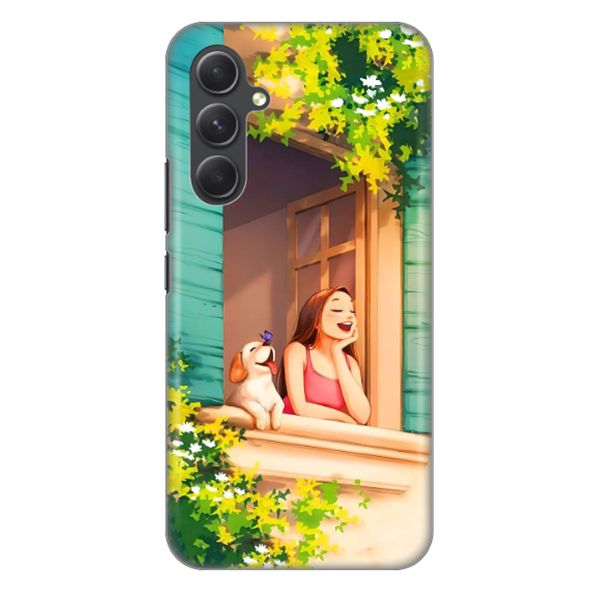 کاور طرح دختر و پنجره کد DIMO-015 مناسب برای گوشی موبایل سامسونگ Galaxy A54