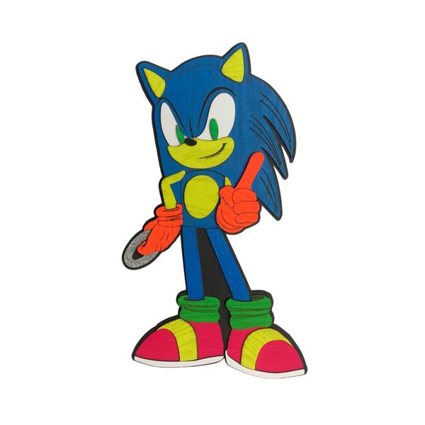 دیوارکوب زیروبم مدل بلک لایت طرح Sonic