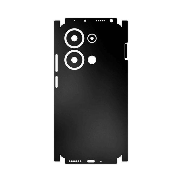 برچسب پوششی ماهوت مدل Matte-Black-FullSkin مناسب برای گوشی موبایل شیائومی Redmi Note 13 Pro 4G