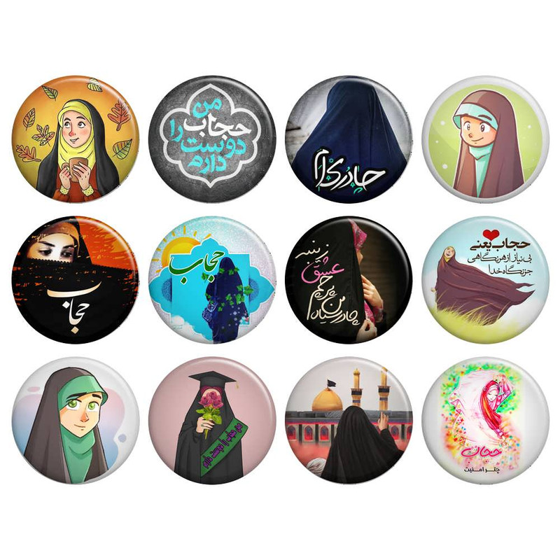 پیکسل گالری باجو طرح حجاب کد 29 مجموعه 12 عددی