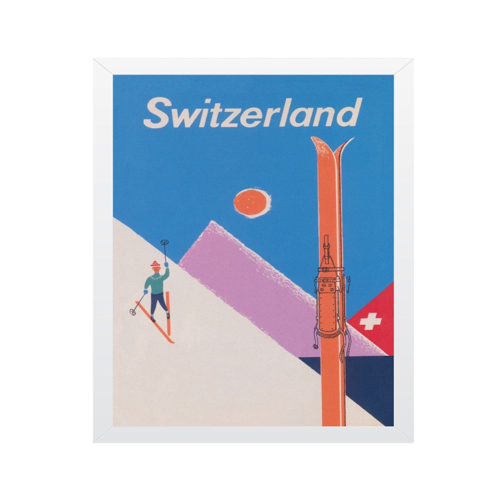 تابلو مدل اسکی بازان سوئیسی