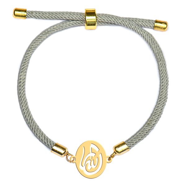 دستبند طلا 18 عیار زنانه فرشته مدل الله WBLAS-000035