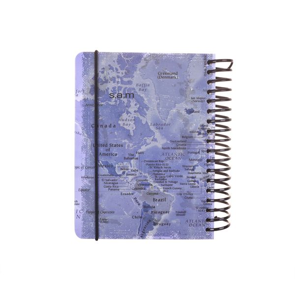 دفتر یادداشت 144 برگ سم طرح نقشه جهان