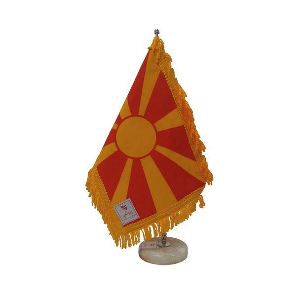 پرچم رومیزی ایران اسکرین طرح پرچم مقدونیه مدل 20485