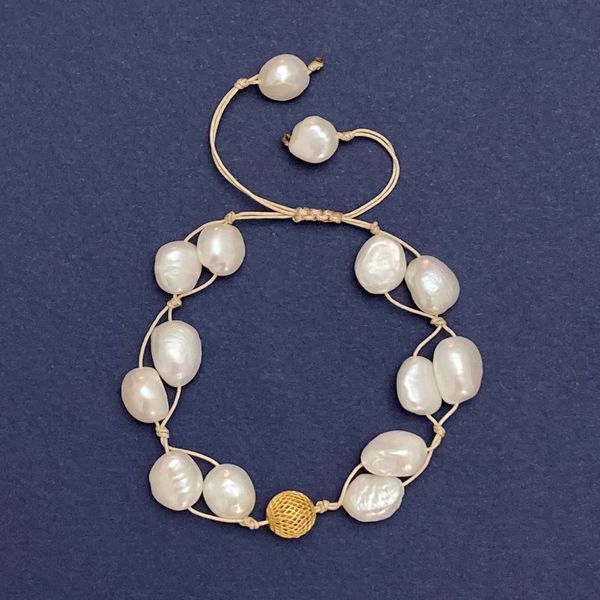 دستبند طلا 18 عیار زنانه الماسین آذر مدل GOYBBaro01