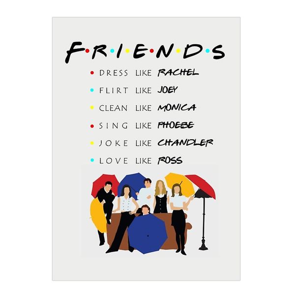 کارت پستال مدل Friends4