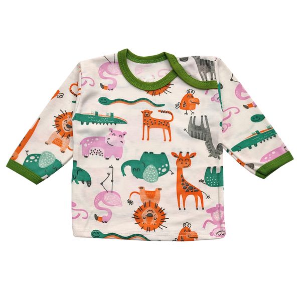 ست تی شرت و شلوار نوزادی مدل حیوانات کد 3681