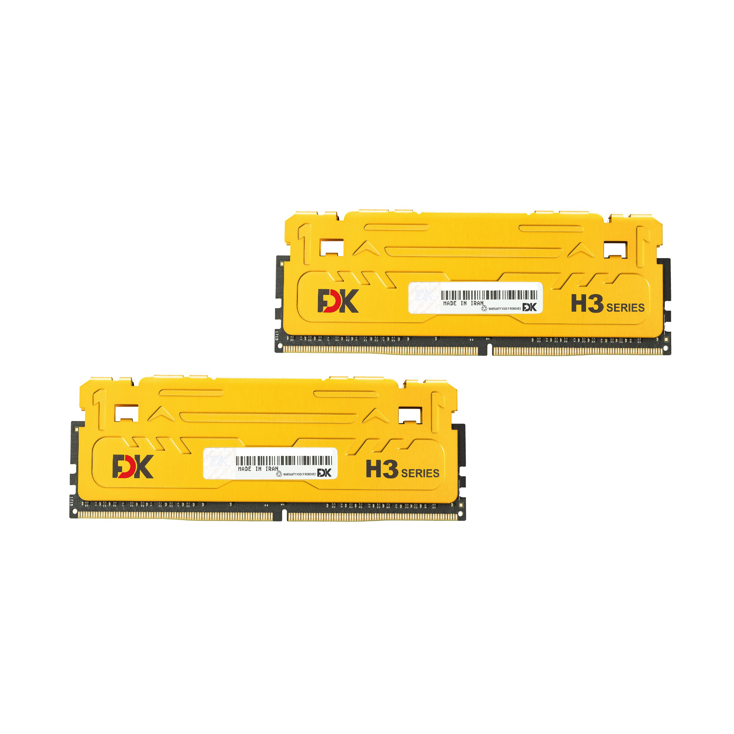رم دسکتاپ DDR4 دو کاناله 3600 مگاهرتز CL18 فدک مدل H3 ظرفیت 32 گیگابایت