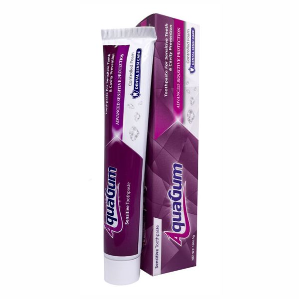 خمیر دندان روزانه آکواگام مدل Sensitive Toothpaste وزن 100 گرم