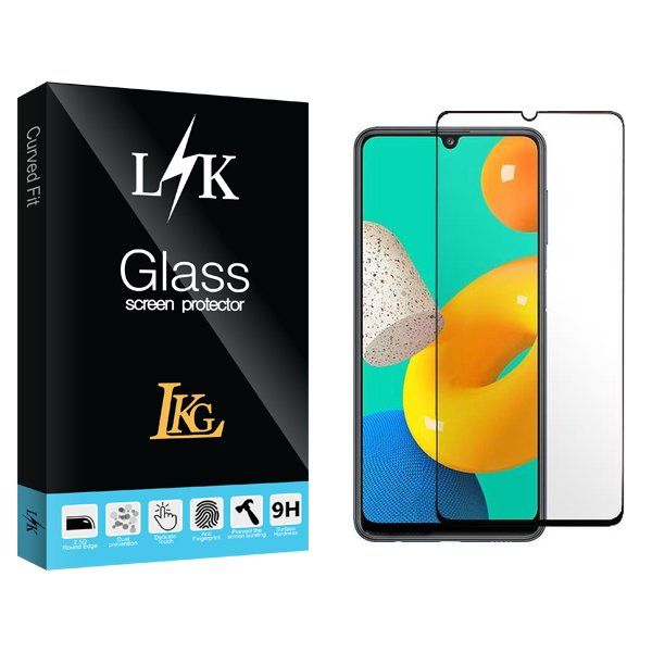 محافظ صفحه نمایش شیشه ای ال کا جی مدل LKK Full مناسب برای گوشی موبایل سامسونگ Galaxy M32