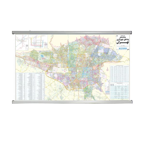 نقشه گیتاشناسی مدل مناطق شهرداری تهران کد L576