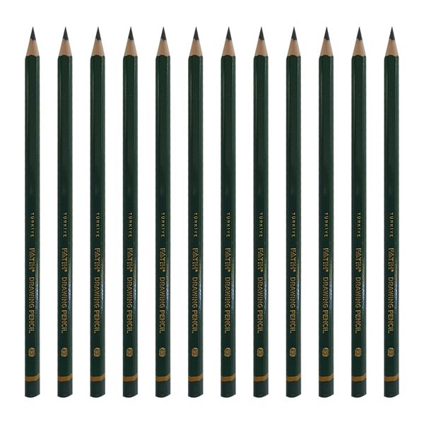 مداد طراحی فاتح مدل 6B بسته 12 عددی