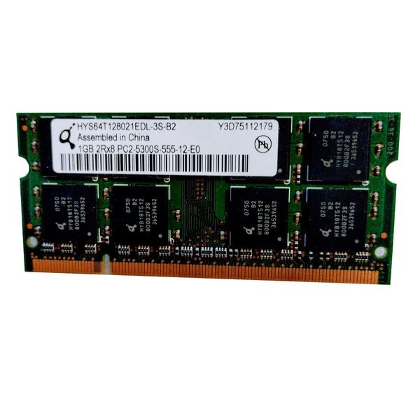 رم لپتاپ DDR2 تک کاناله 667 مگاهرتز CL5 مدل PC2-5300S ظرفیت 1 گیگابایت
