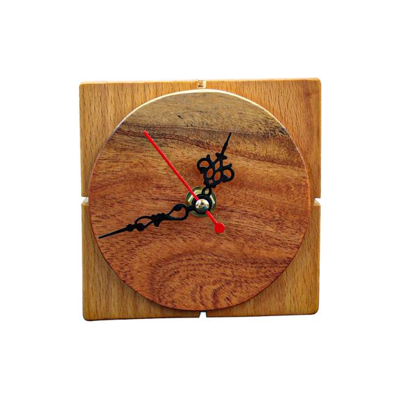 ساعت رومیزی چوبی کد 2
