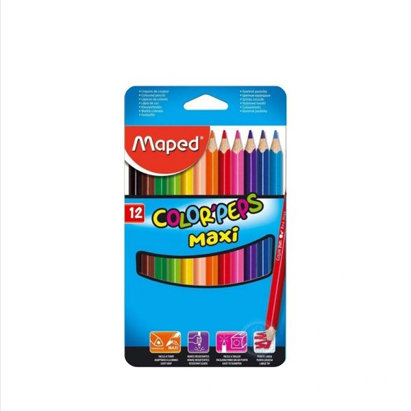 مداد رنگی 12 رنگ مپد مدل مکسی