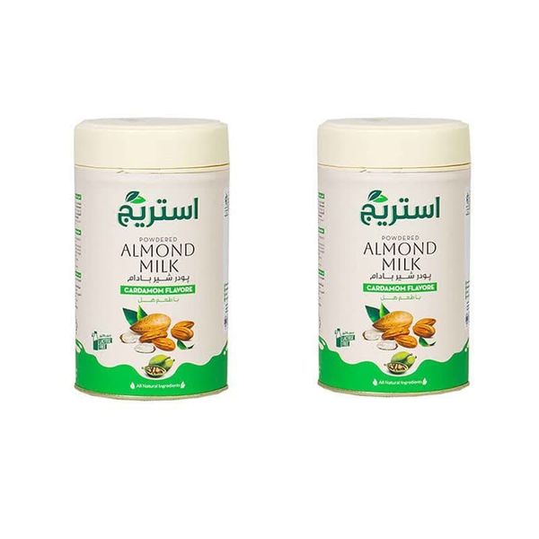 پودر شیر بادام با طعم هل استریج - 300 گرم مجموعه 2 عددی