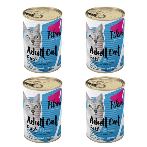 کنسرو غذای گربه فیفورا مدل Fish وزن 400 گرم بسته 4 عددی