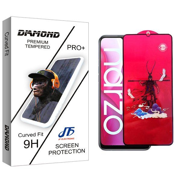محافظ صفحه نمایش جی اف مدل Diamond king مناسب برای گوشی موبایل ریلمی Narzo 20A