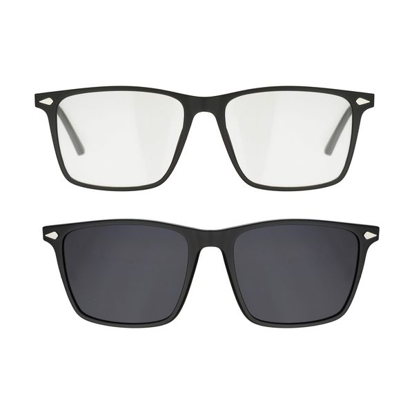 عینک آفتابی مردانه لوناتو مدل 70216 c4 به همراه کاور عینک آفتابی