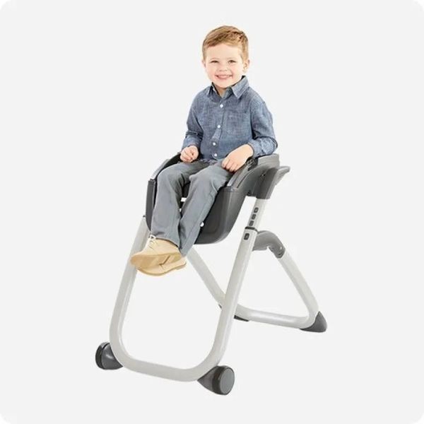 صندلی غذاخوری کودک گراکو مدل high chair duodiner dlx patchwork grey 6in1