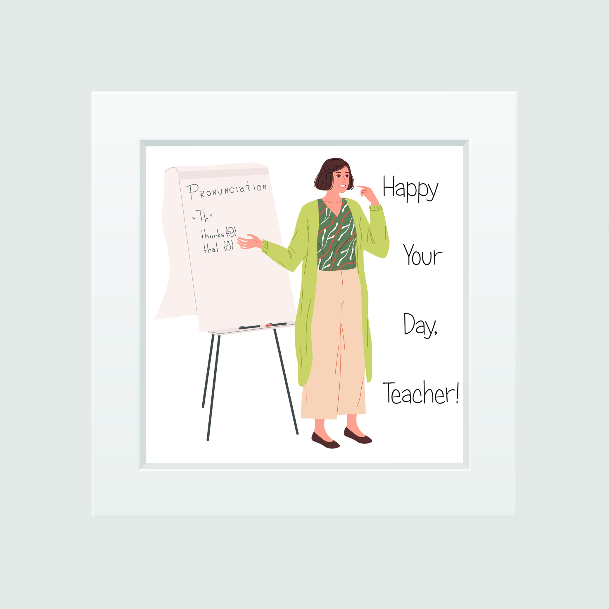 تابلو مدل دکوراتیو روز معلم کد 2