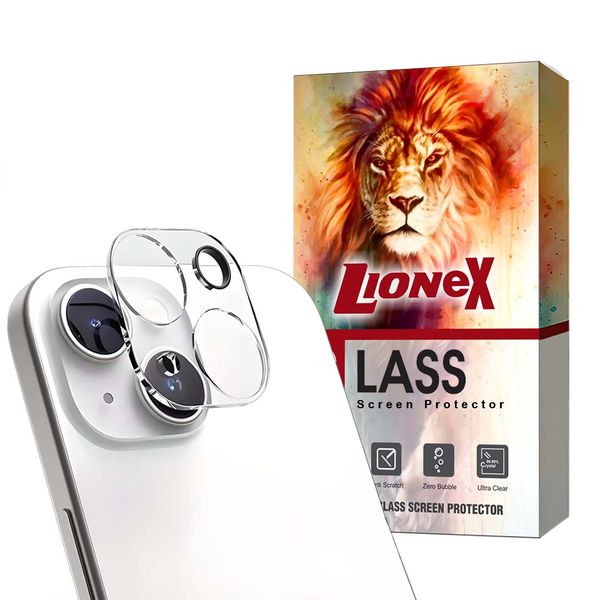 محافظ لنز دوربین لایونکس مدل 3DLNZSLLI مناسب برای گوشی موبایل اپل iPhone 13 / 13 mini