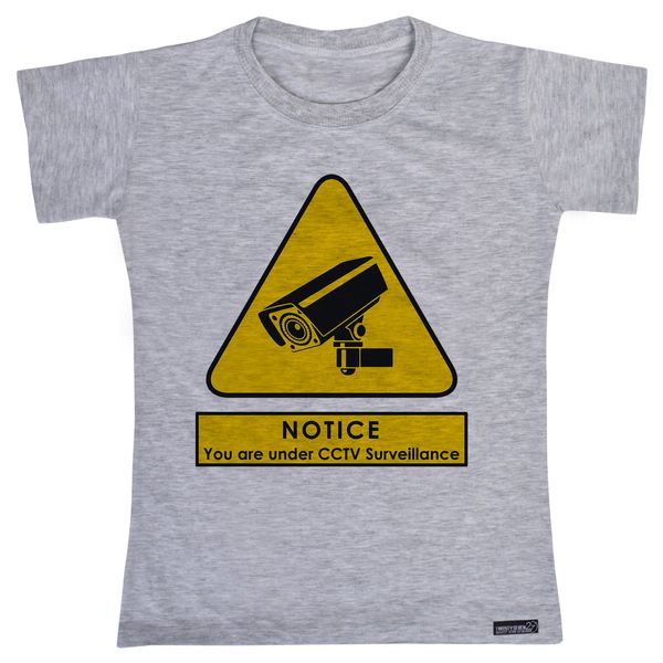 تی شرت آستین کوتاه دخترانه 27 مدل Security Camera کد MH888