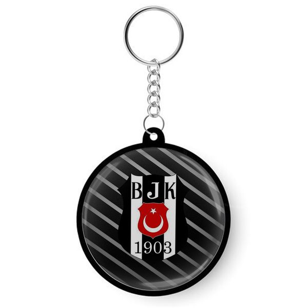 جاکلیدی مدل دوطرفه کد S-102 طرح لوگو تیم باشگاه فوتبال ترکیه بشیکتاش