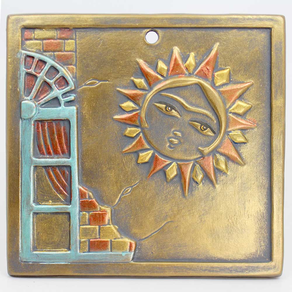 دیوارکوب سرامیکی مدل خورشید خانوم