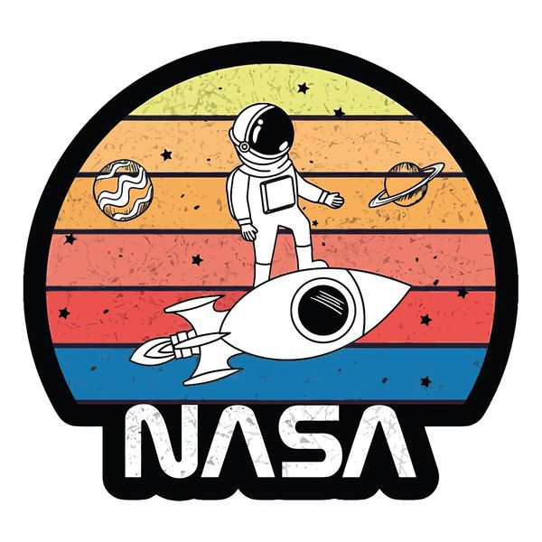 برچسب لپ تاپ پویا مارکت طرح ناسا کد 3302