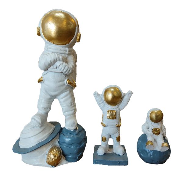 مجسمه مدل فضانورد مجموعه 3 عددی