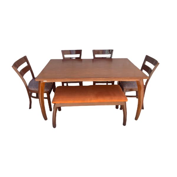 میز و صندلی ناهارخوری شش نفره گالری چوب آشنایی مدل 764-Ro6
