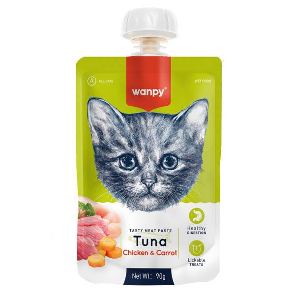 پودینگ گربه ونپی مدل Tuna and Carrot وزن 90 گرم