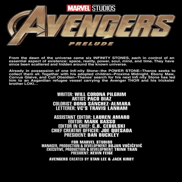 مجله Marvel Avengers Endgame Prelude 1 دسامبر 2018