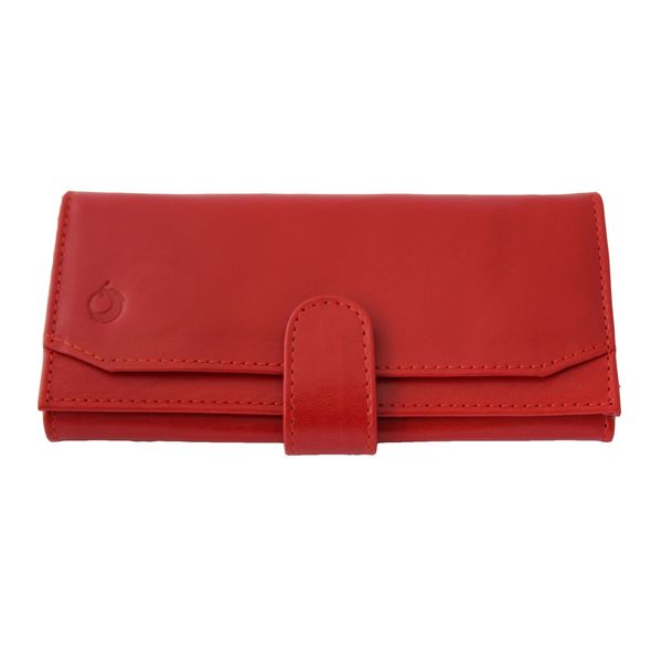 کیف پول زنانه ساینا چرم مدل Y110/1 رنگ قرمز