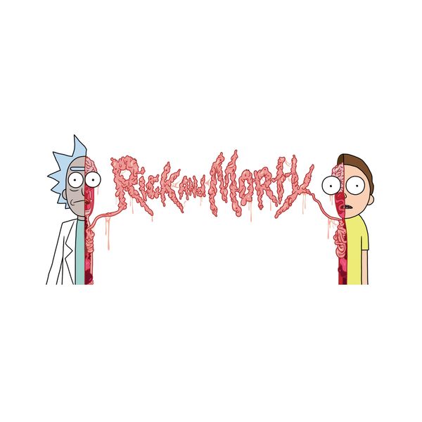 استیکر لپ تاپ و موبایل مدل انیمشین طرح ریک و مورتی rick and morty کد 1669