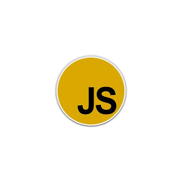 استیکر لپ تاپ طرح JS 