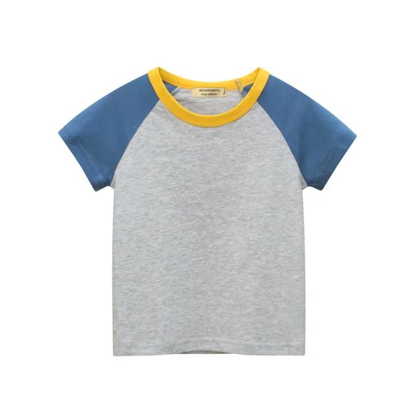 تی شرت آستین کوتاه پسرانه هومنیتی مدل WYKBTS9785-BLUGRY
