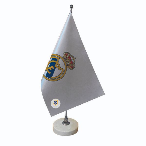 پرچم رومیزی جاویدان تندیس پرگاس مدل رئال مادرید کد 2