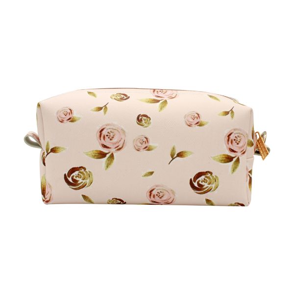 کیف لوازم آرایش زنانه مدل گل رز کد A557