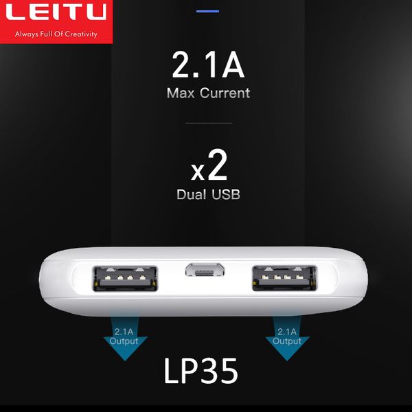 پاوربانک لیتو مدل LP35 ظرفیت 10000 میلی آمپر ساعت
