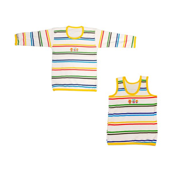  ست تاپ و تی شرت نوزادی طرح پو کد DS02