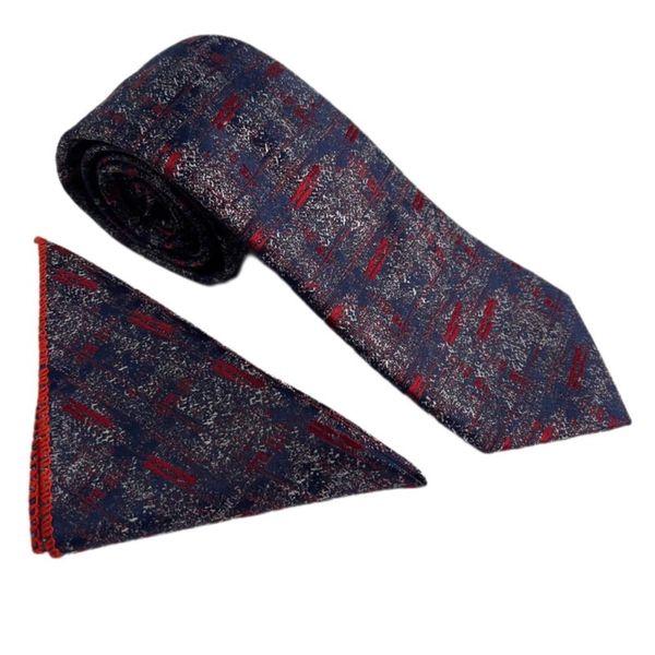 ست کراوات و دستمال جیب مردانه مدل T125